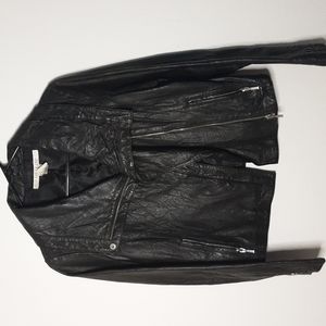 Rezrekshn Black Leather Jacket XS